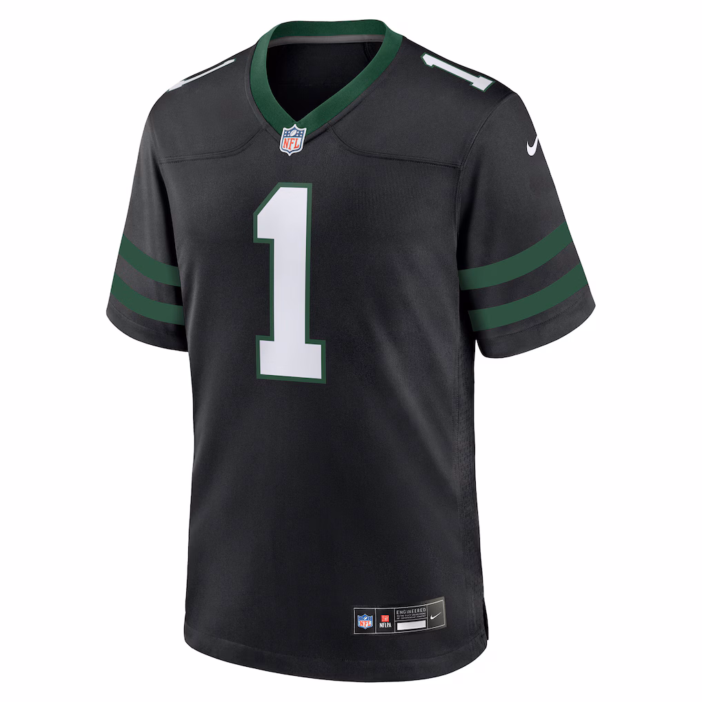 Men's New York Jets David Bailey Nike Legacy Black Alternate Jersey