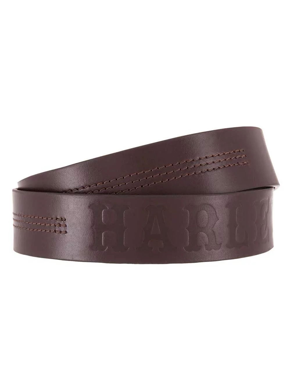 Harley-Davidson Men's Heritage Stitched Genuine Leather Belt HDMBT11623-BRN (32), Harley Davidson - Curated Treasures Market
