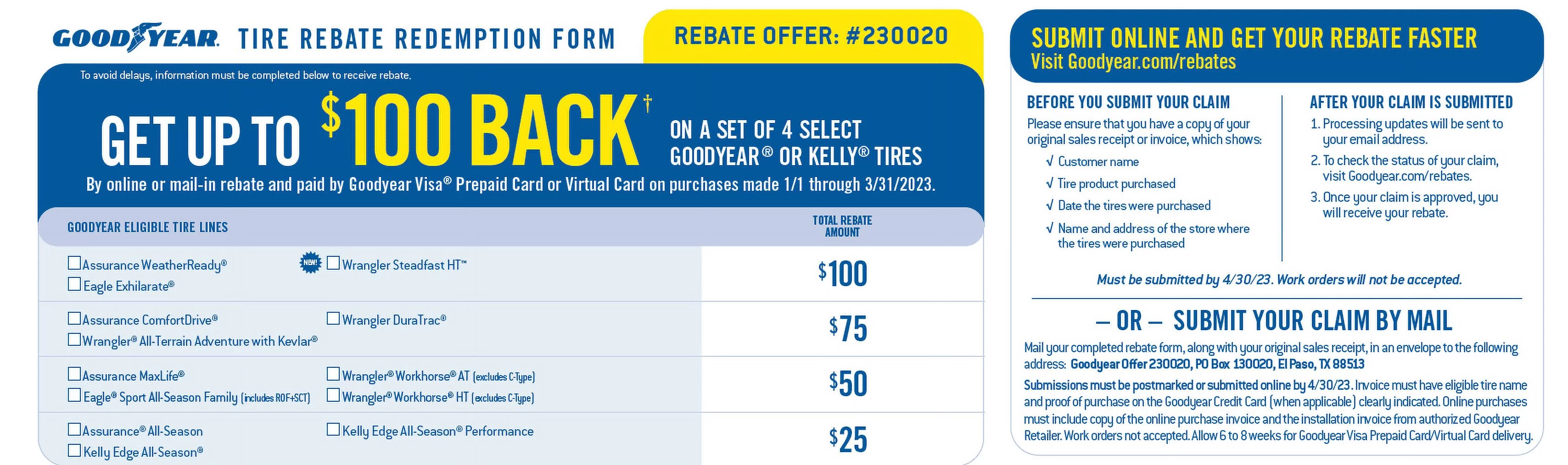 Goodyear Wrangler All-Terrain Adventure 255/65R17 110T All-Terrain Tire