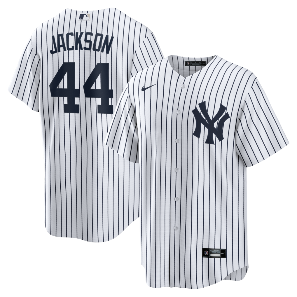Men's New York Yankees Reggie Jackson Nike White Home Retired Player Replica Jersey