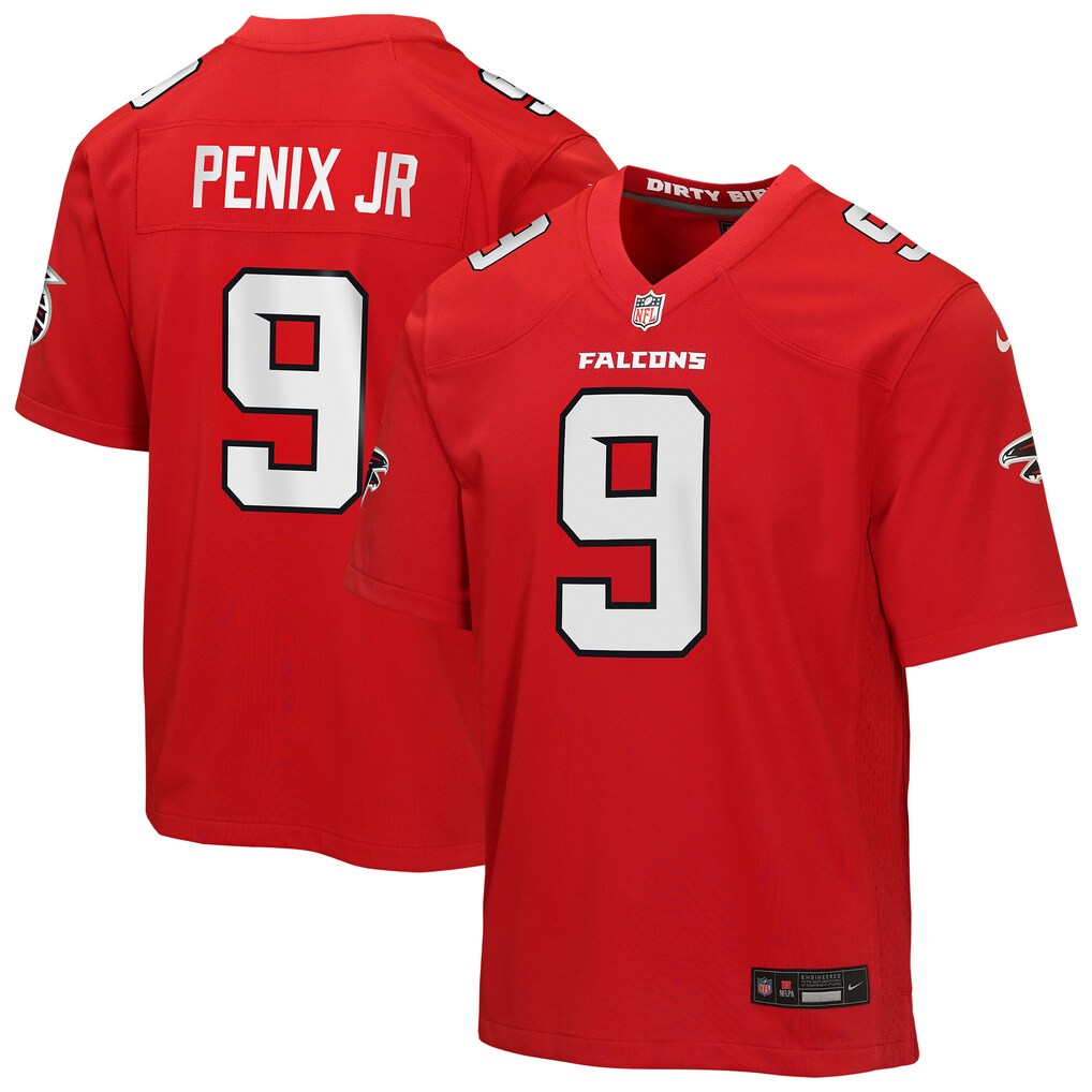 Youth Atlanta Falcons Michael Penix Jr. Nike Red Game Jersey
