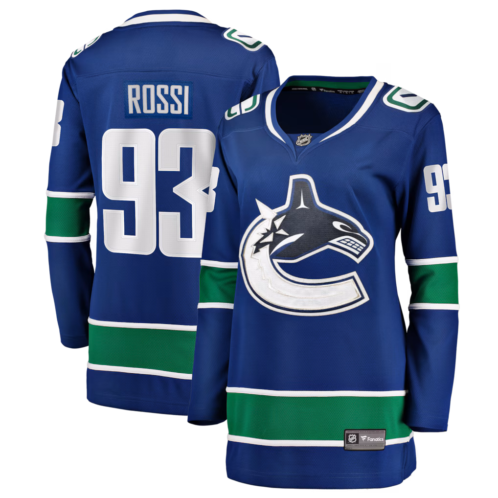 Women's Vancouver Canucks Marco Rossi Fanatics Blue Home Breakaway Player Jersey