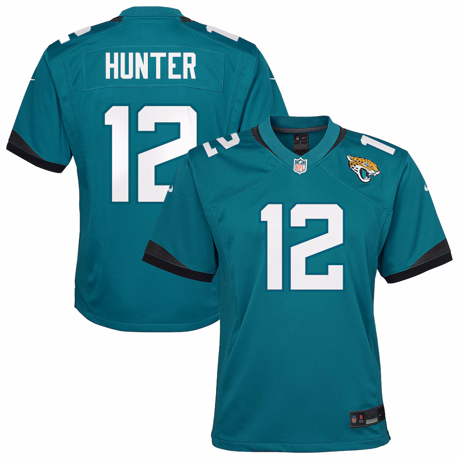 Youth Jacksonville Jaguars Travis Hunter Nike Teal Team Game Jersey