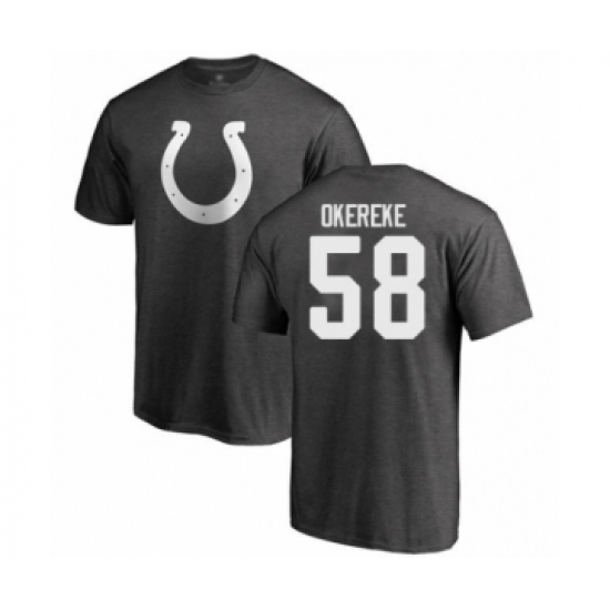 Football Indianapolis Colts #58 Bobby Okereke Ash One Color T-Shirt