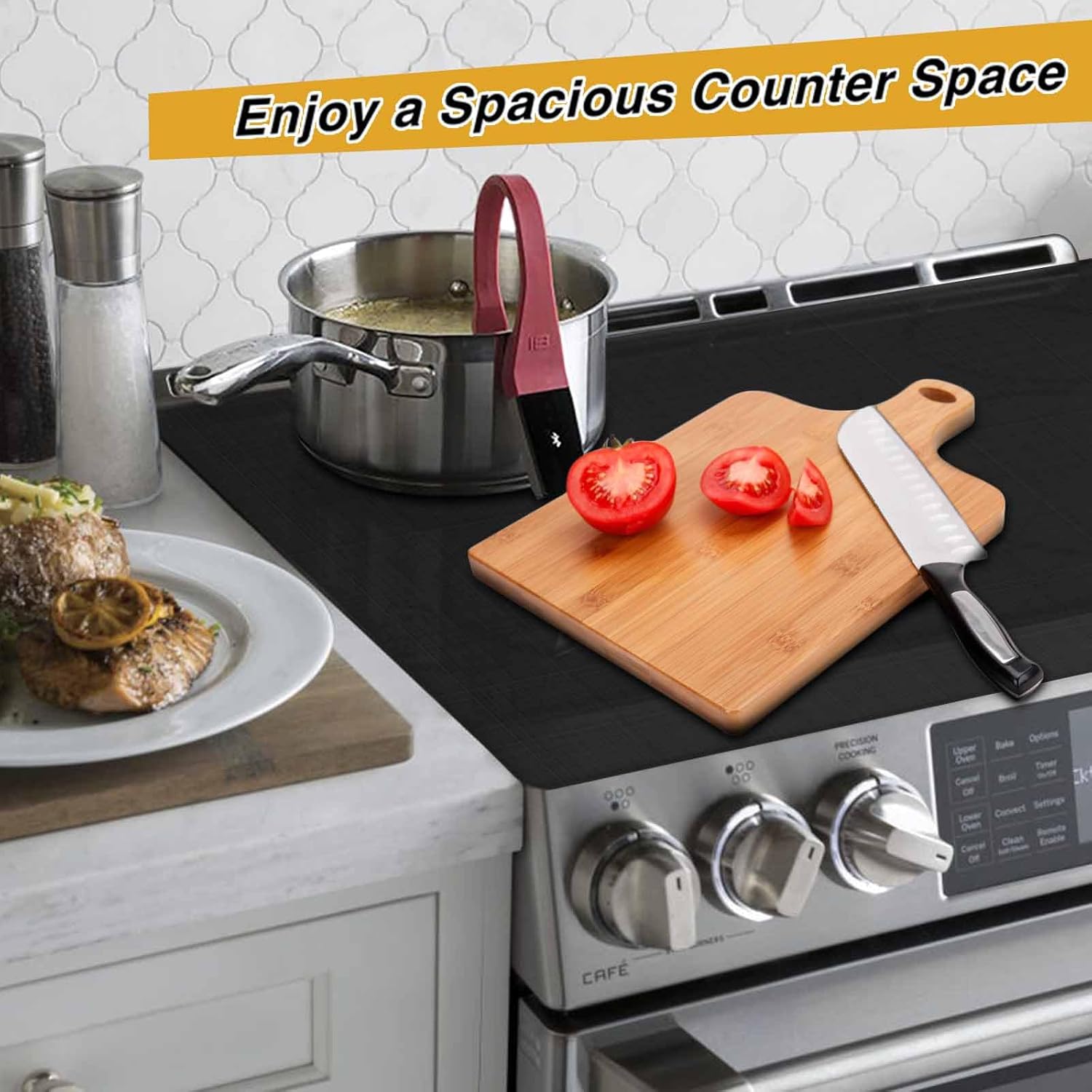 Hob Cover 78x52cm, Electric Hob Covers, Ceramic Hob Covers, Induction Hob Covers, Glass Hob Covers, Hob Covers for Electric Cookers to Protect from Scratches