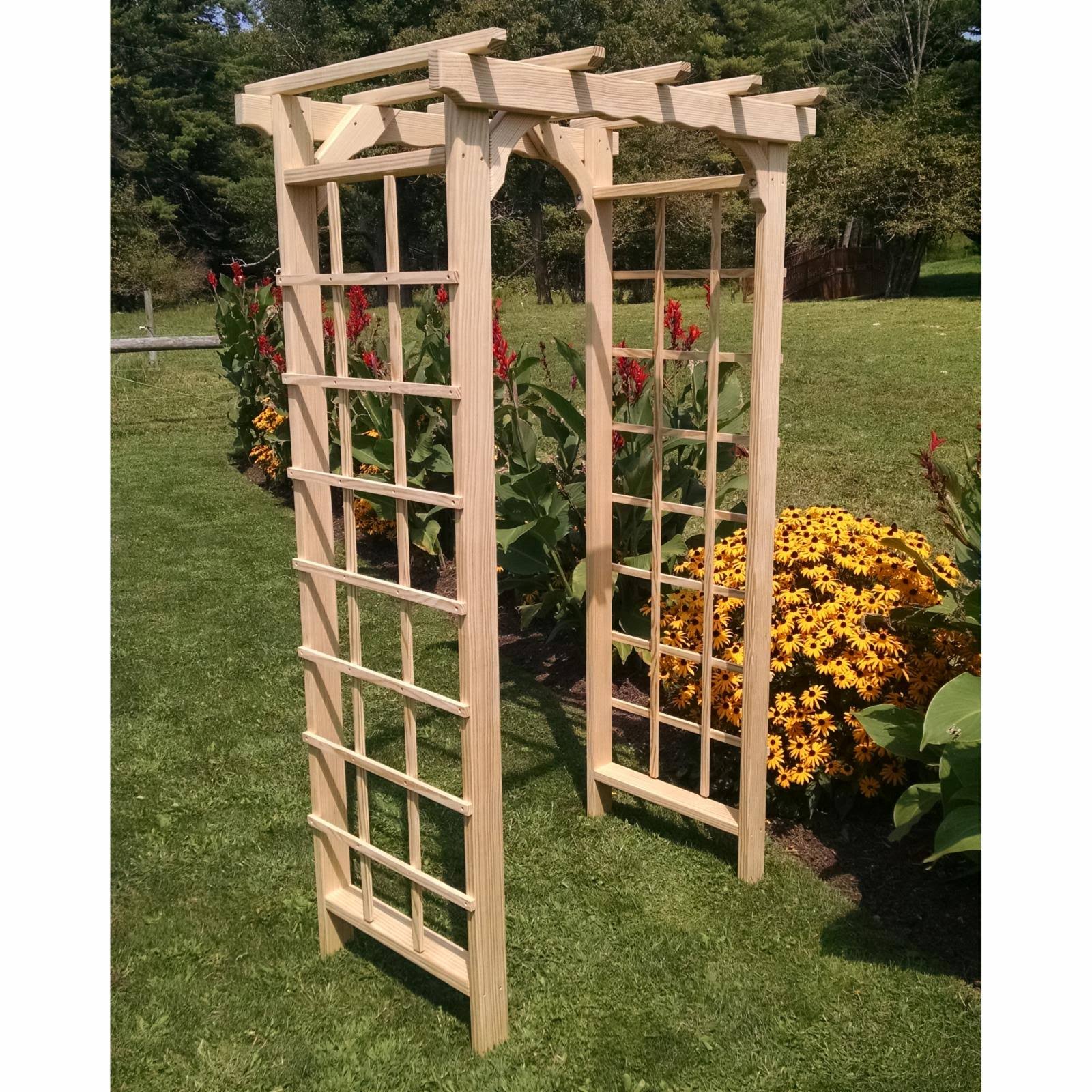 A u0026 L Furniture Morgan 7 ft. Cedar Arbor, Size: 4&