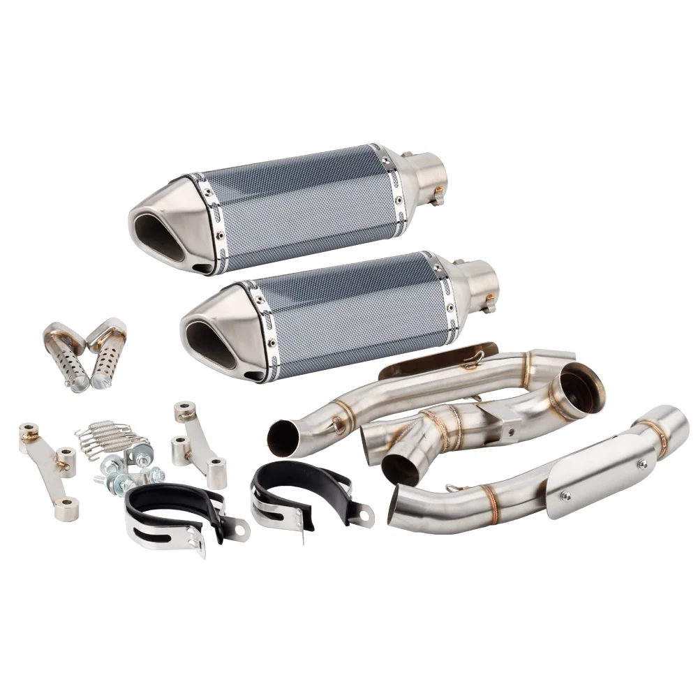 For KTM Duke 790 2018-2020 890 Duke / R 2021 2022 2023 Escape Motorcycle Exhaust High Level Link Pipe 1-2 System 51mm Slip-on - Curated Treasures Market