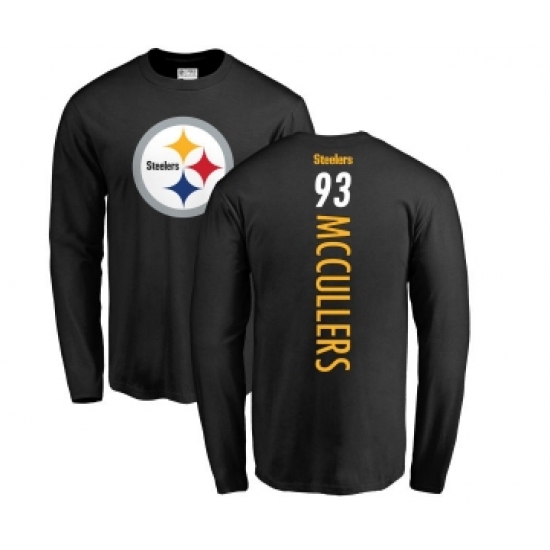 Football Pittsburgh Steelers #93 Dan McCullers Black Backer Long Sleeve T-Shirt