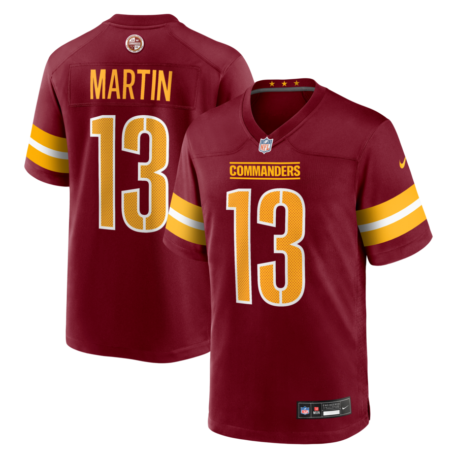 Men's Washington Commanders Tay Martin Nike Burgundy Team Game Jersey
