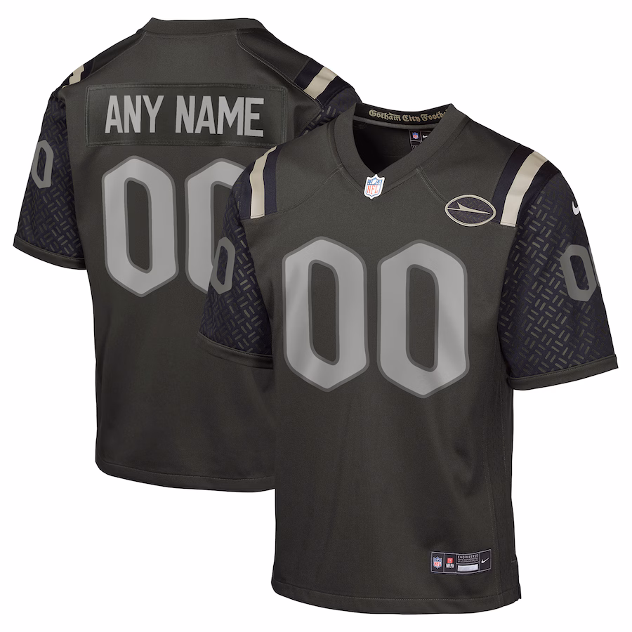 Youth New York Jets Nike Gotham Green 2025 Rivalries Collection Custom Game Jersey