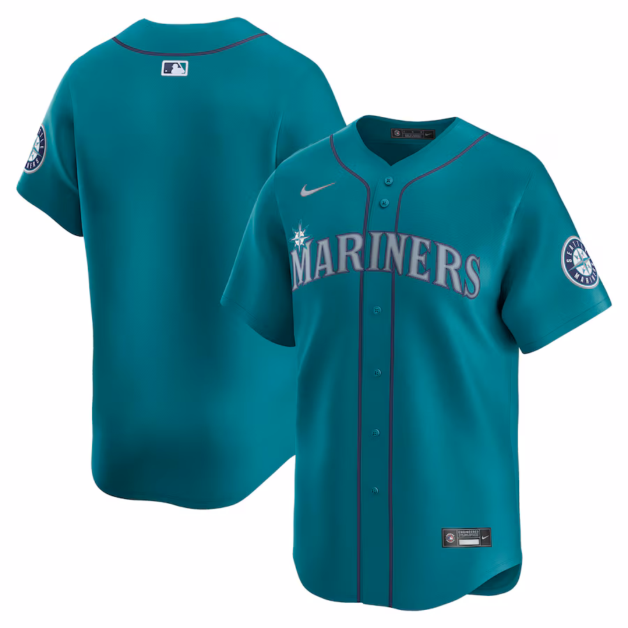 Men's Seattle Mariners Nike Teal Alternate Limited Jersey