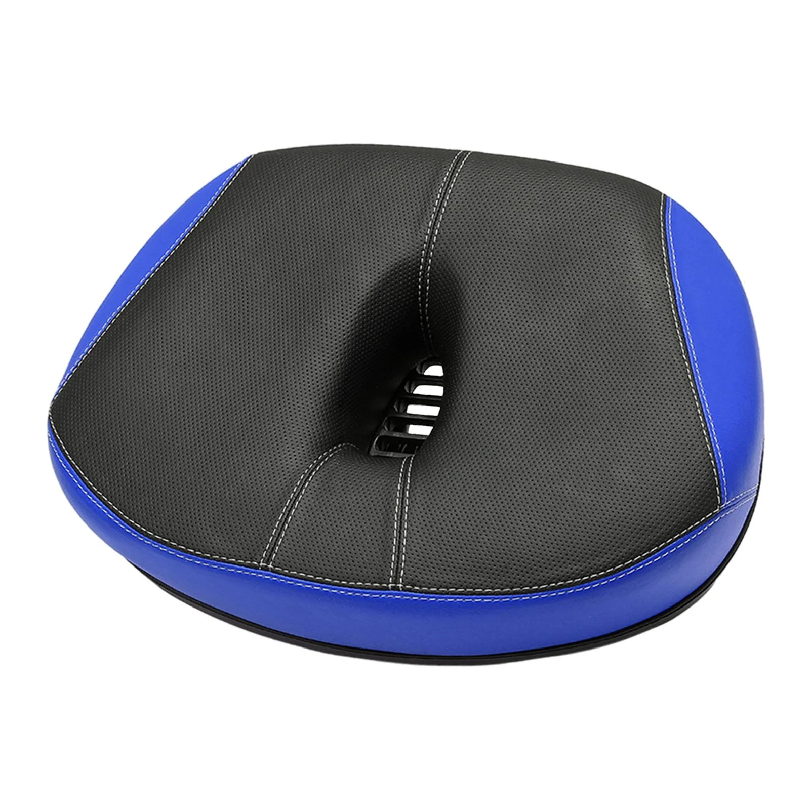 AMLESO Seat for Men And Women, Comfortable Seat Cushion, Wide Soft Saddle Seat, Noseless PU Saddle, for Leisure Riding Seat Blue - Curated Treasures Market