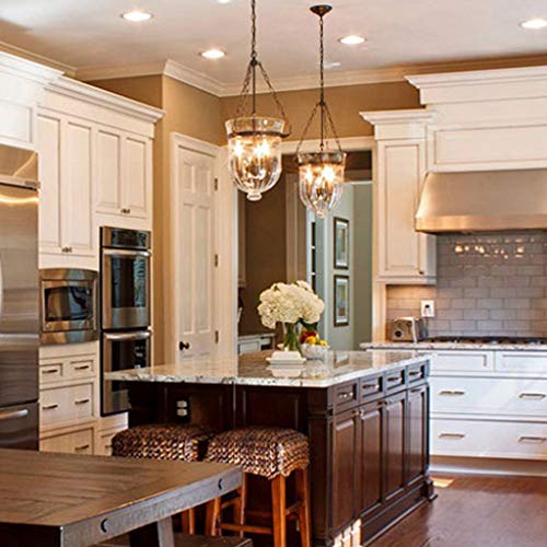 Chandeliers Retro Glass Pendant Light Family Room Cafe Ceiling Candle Light Industrial Barrel Chandelier for Restaurant Bar Lamp Shades