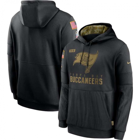 Men's NFL Tampa Bay Buccaneers 2020 Salute To Service Black Pullover Hoodie