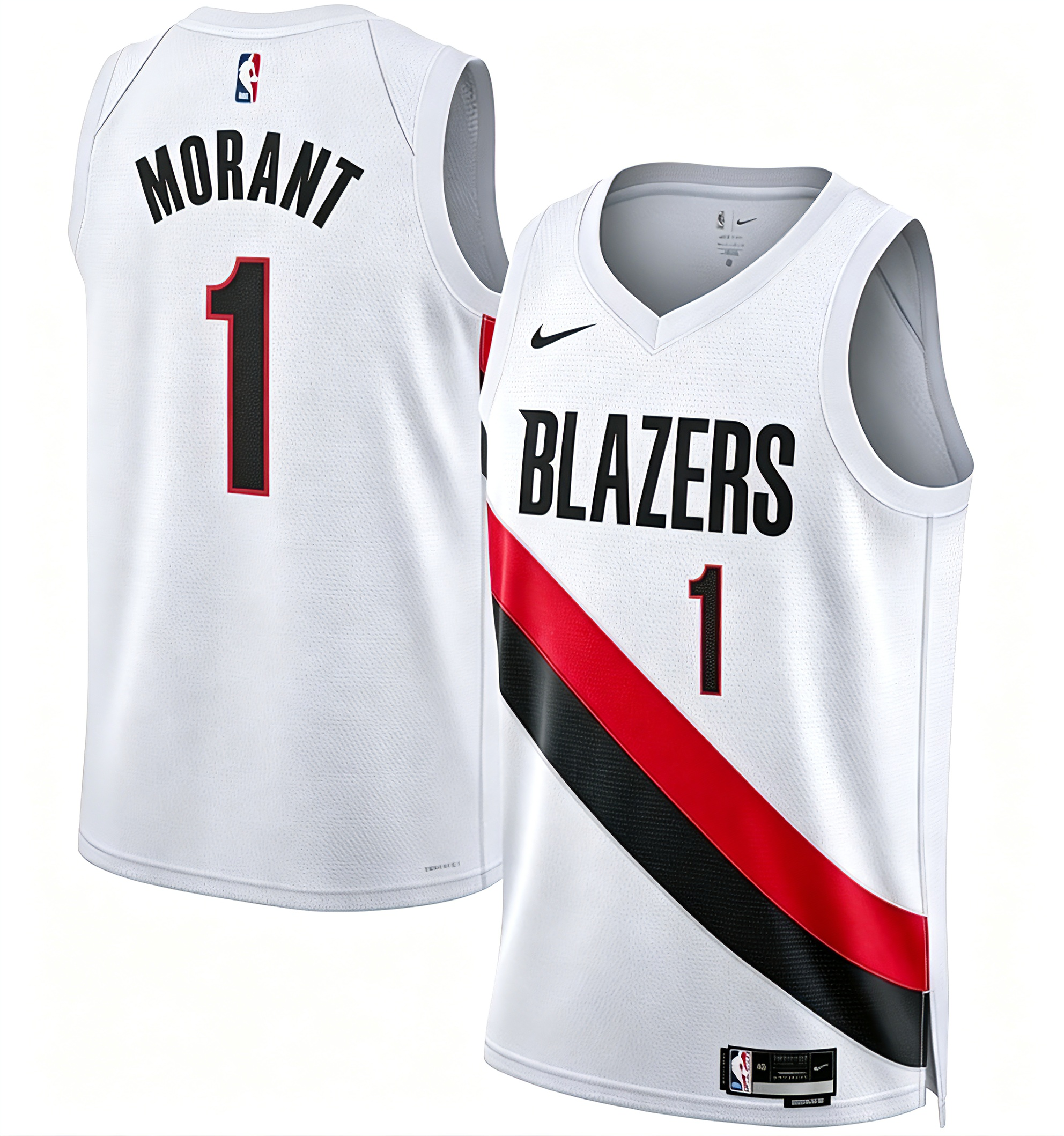 Men's Portland Trail Blazers Ja Morant Nike White Swingman Player Jersey - Association Edition