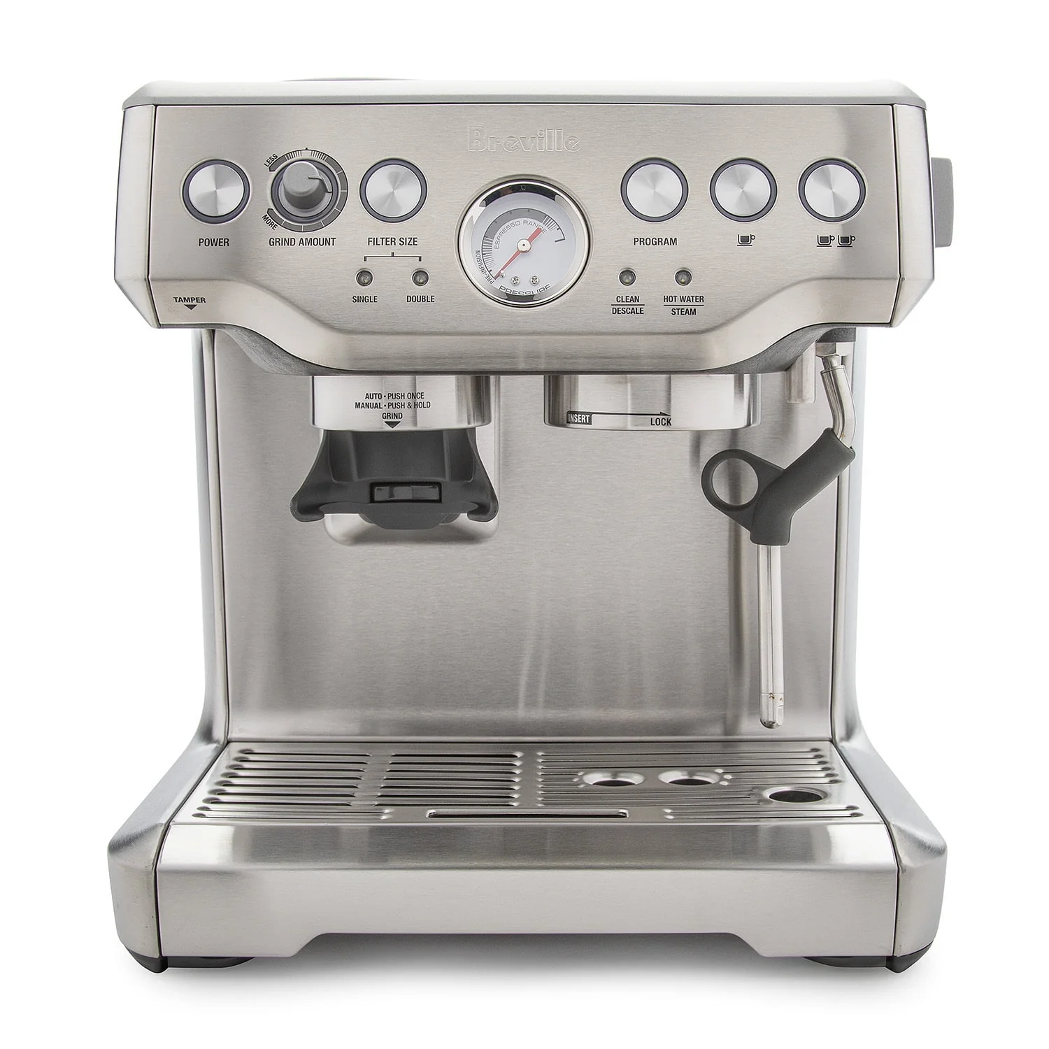 Breville BES870XL the Barista Express - Coffee machine with cappuccinatore - 15 bar - stainless steel