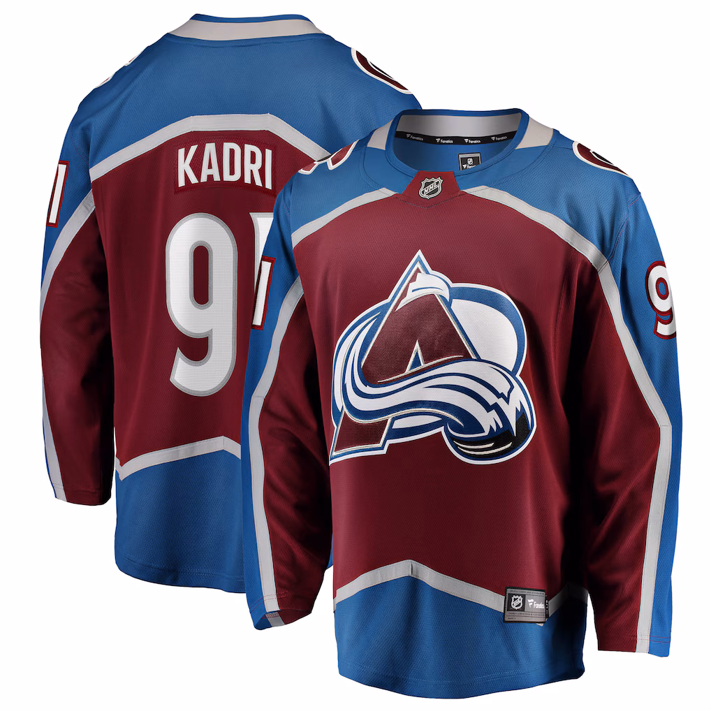 Men's Colorado Avalanche Nazem Kadri Fanatics Maroon Home Breakaway Jersey