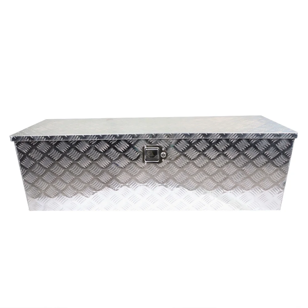 findmall Truck Underbody Bed Tool Box Aluminum 49 Inches with Lock Silver
