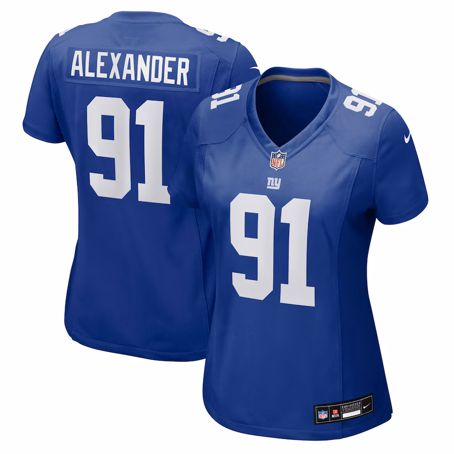 Women's New York Giants Darius Alexander Nike Royal Team Game Jersey