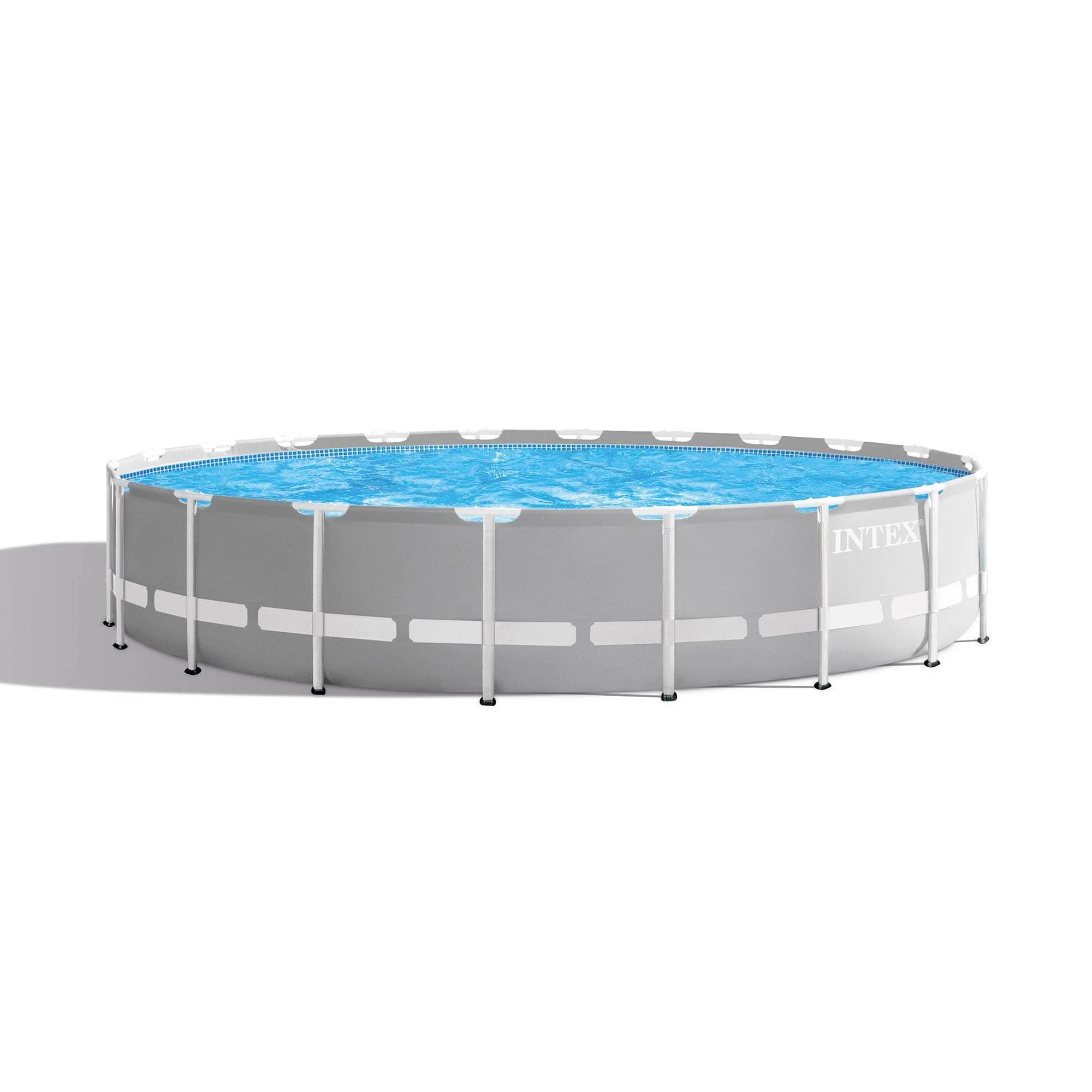 Intex Prism Frame 20ft x 52in Above Ground Pool, Lounger Float (2 Pack) & Cooler