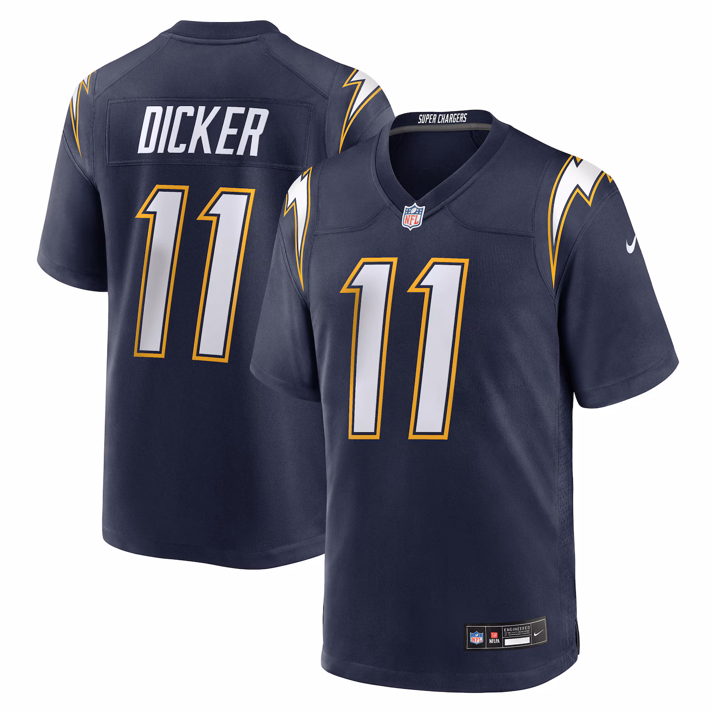 Men's Los Angeles Chargers Cameron Dicker Nike Navy Alternate Game Jersey
