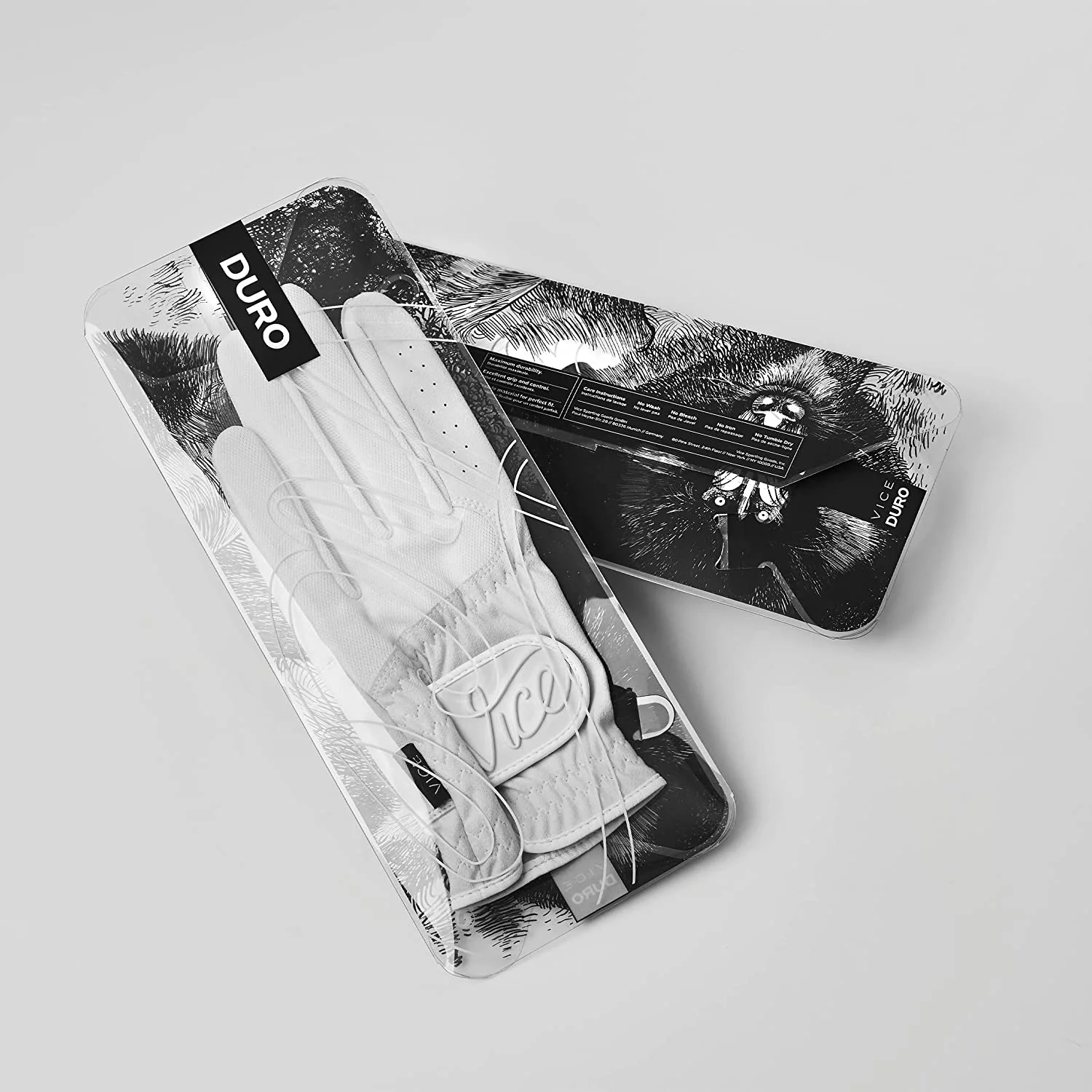 Vice Golf Duro White | Golf Glove | Great Fit and Feel | Left Hand Large - Curated Treasures Market