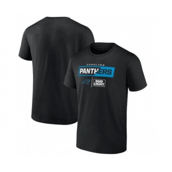 Men's Carolina Panthers Black x Bud Light T-Shirt