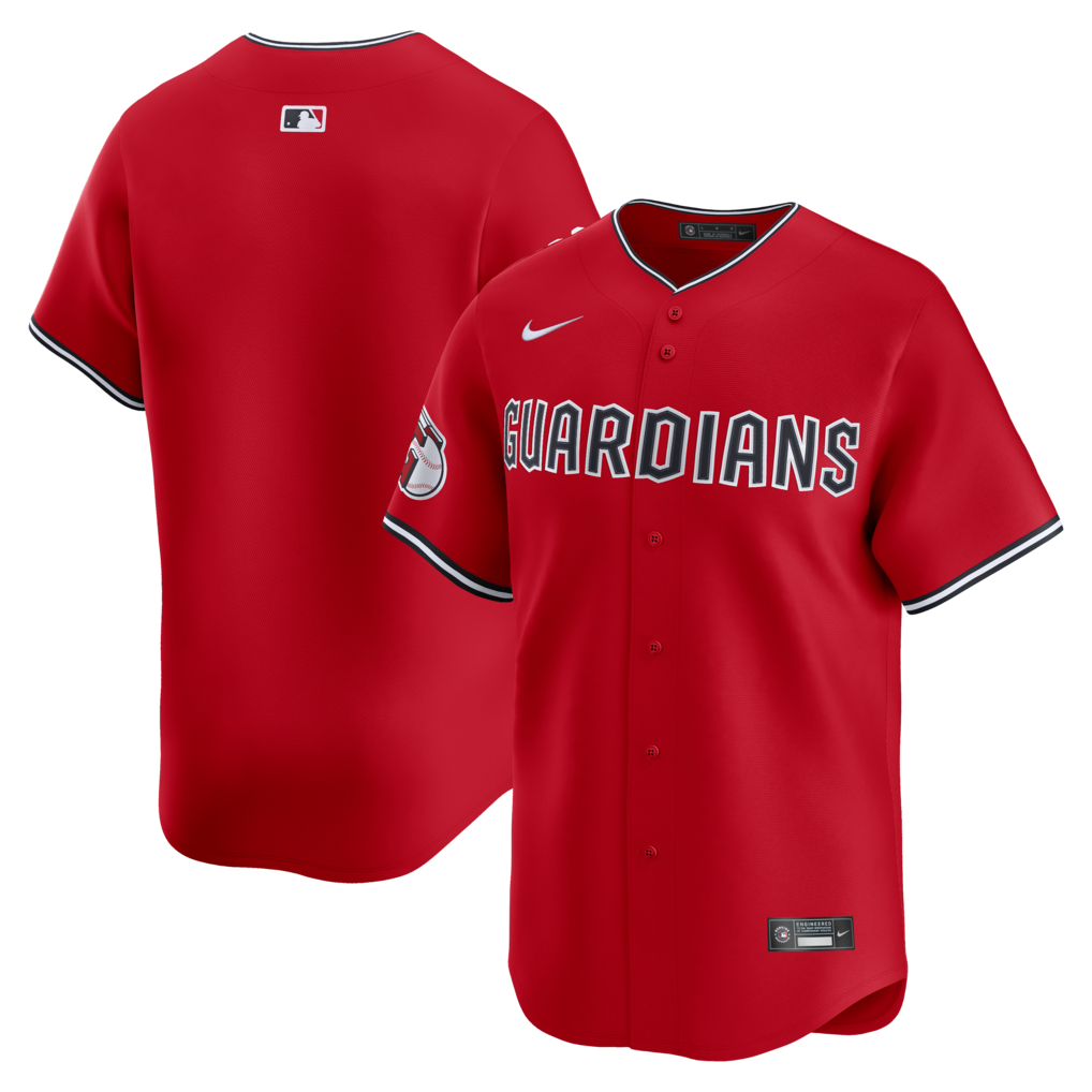 Men's Cleveland Guardians Nike Red Alternate Limited Jersey