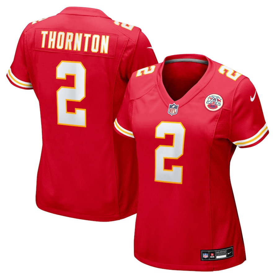 Women's Kansas City Chiefs Tyquan Thornton Nike Red Team Game Jersey