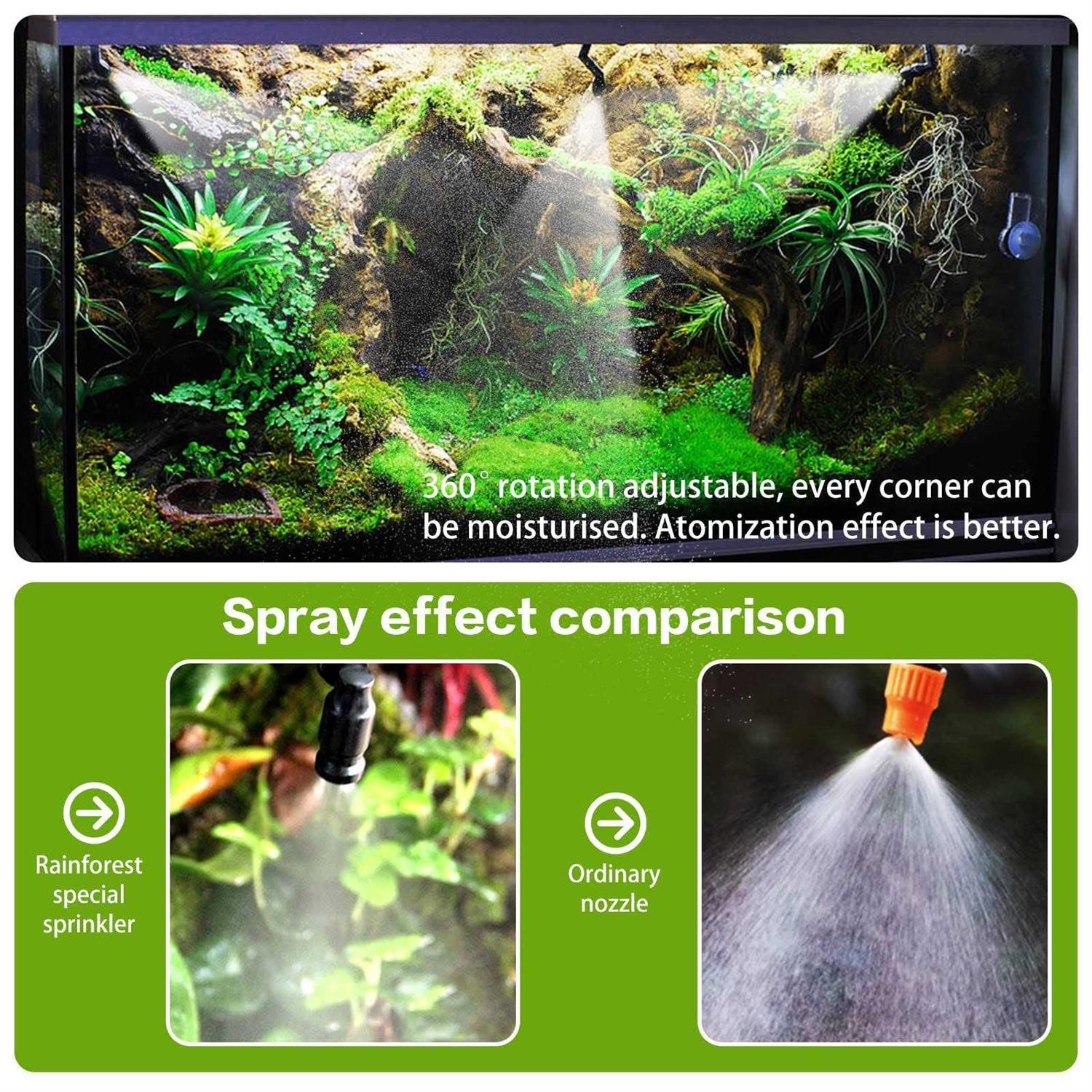 MYGIIKAKA Reptile Fogger Automatic Reptile Mister Fogger for Terrarium