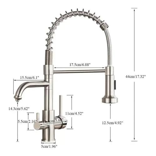 Purification Kitchen Faucet Compatible with Kitchen Water Filter Tap Three Ways Sink Mixer 360 Rotation,Modern Chandelier