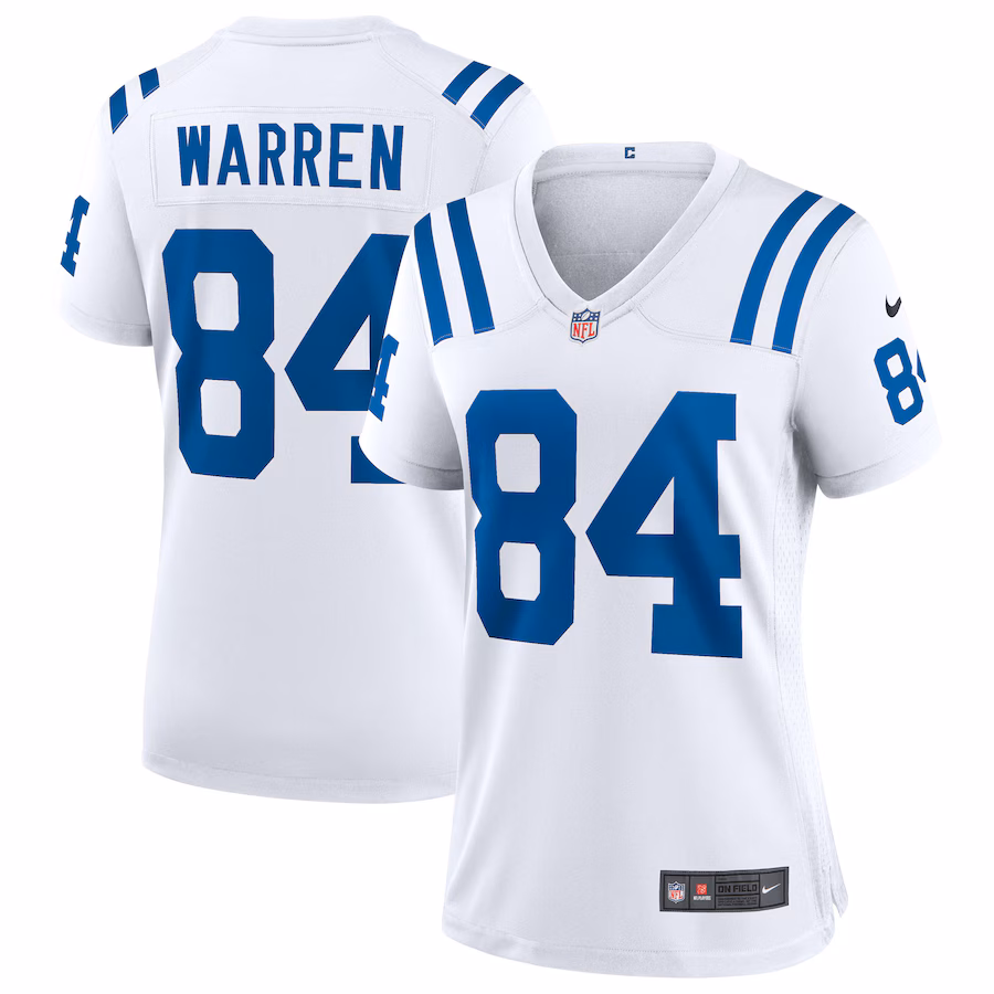 Women's Indianapolis Colts Tyler Warren Nike White Game Jersey