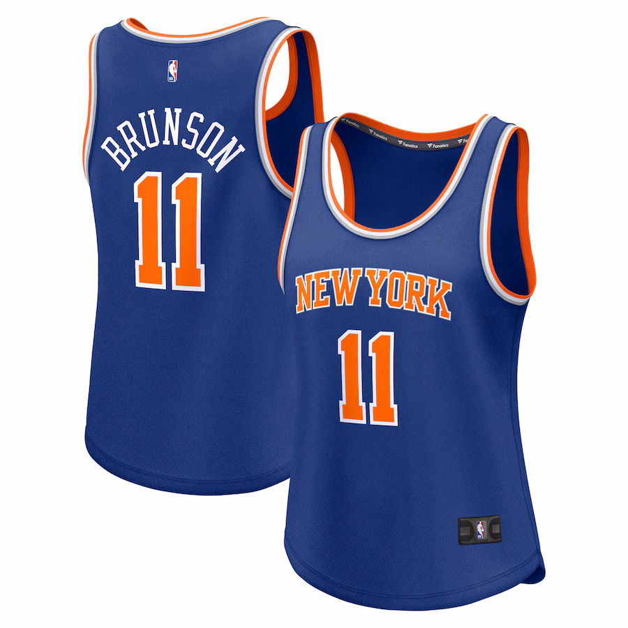 Women's New York Knicks Jalen Brunson Fanatics Blue Fast Break Player Jersey - Icon Edition