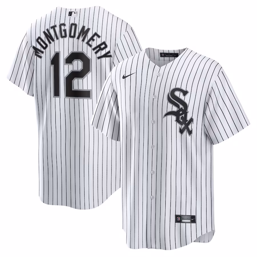 Men's Chicago White Sox Colson Montgomery Nike White Home Replica Jersey