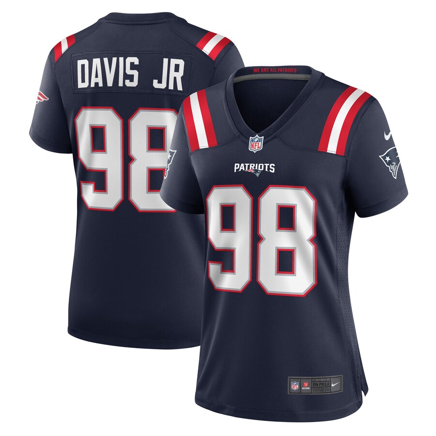 Women's New England Patriots Carl Davis Jr. Nike Navy Game Jersey