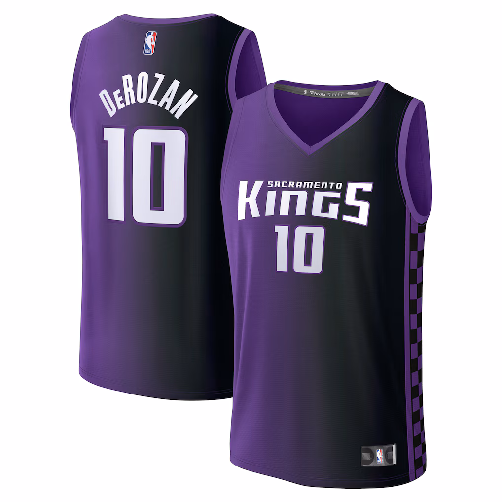Youth Sacramento Kings DeMar DeRozan Fanatics Purple Fast Break Replica Player Jersey - Statement Edition