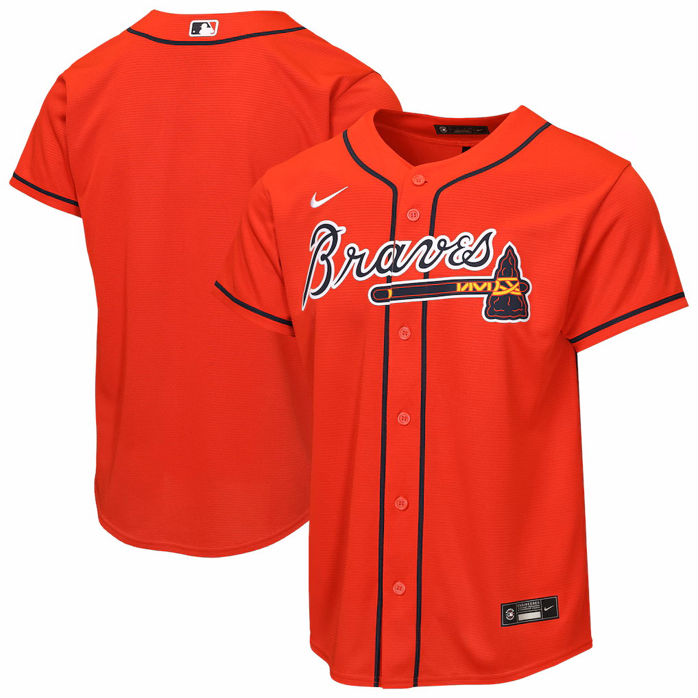 Youth Atlanta Braves Nike Red Alternate Replica Jersey
