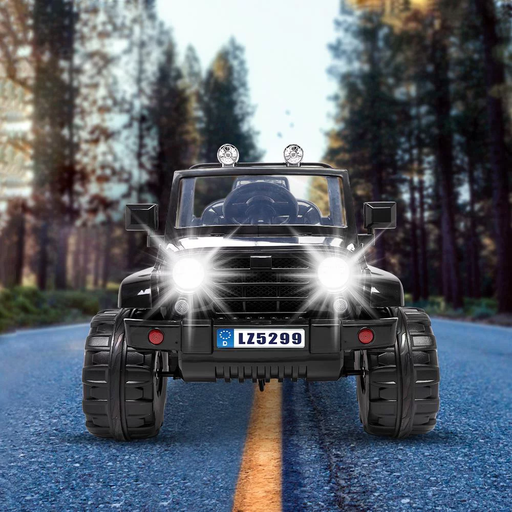 UBesGoo Ride-On Car Electric Car with 12V 7AH Battery Children Car Small Truck Dual Drive and 2.4G Remote Control Black - Curated Treasures Market