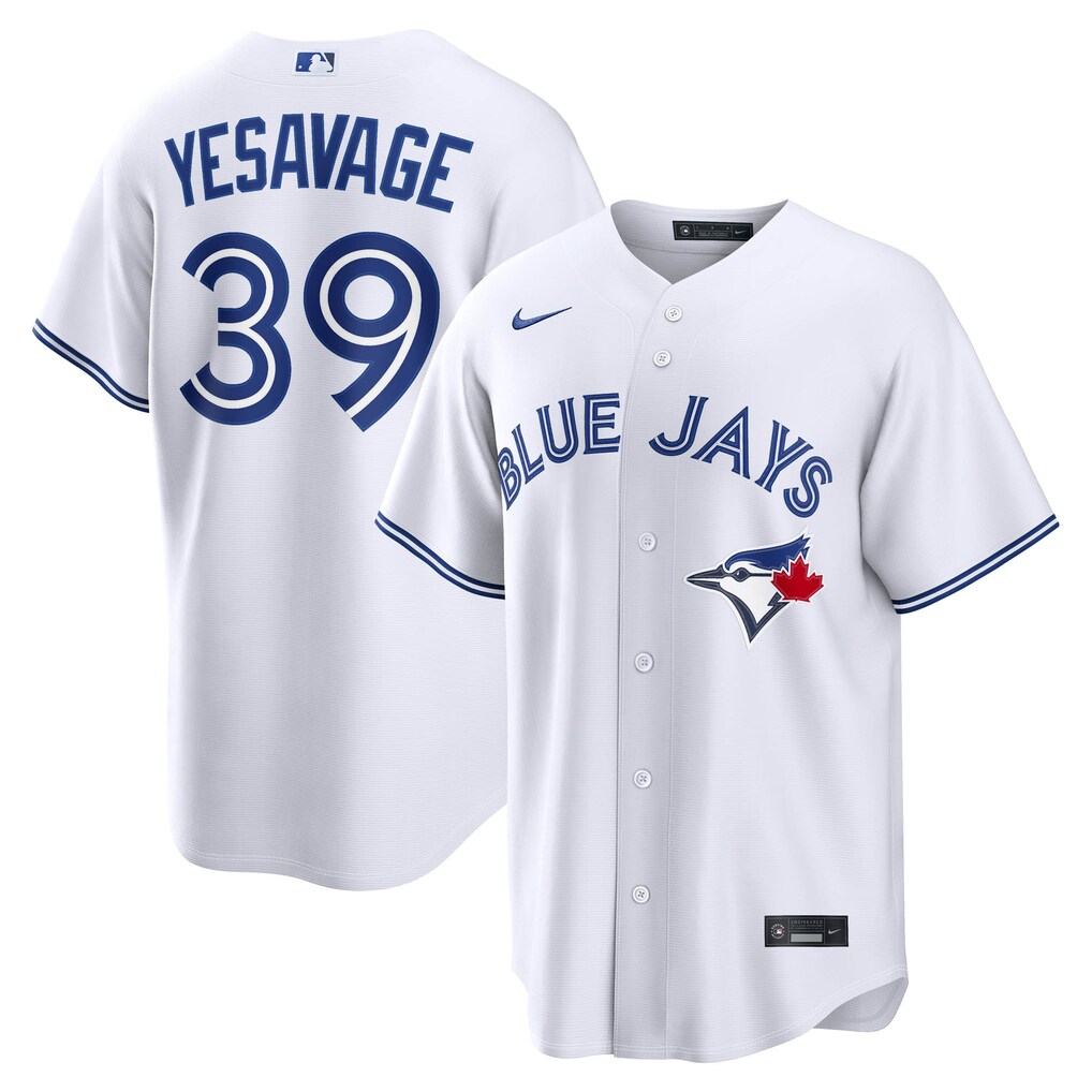 Men's Toronto Blue Jays Trey Yesavage Nike White Home Replica Jersey