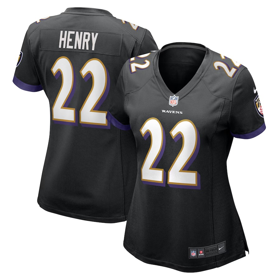 Women's Baltimore Ravens Derrick Henry Nike Black Alternate Game Jersey