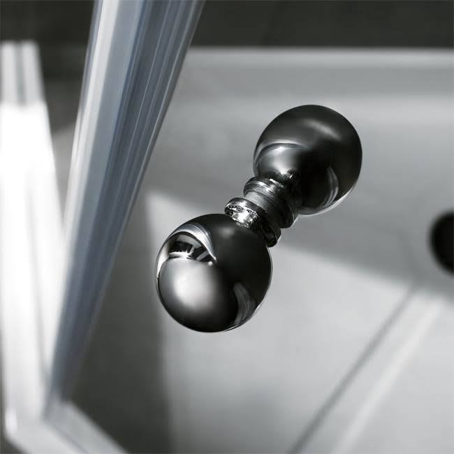 Vigo VG6061CHCL36WS Verona Frameless Neo-Angle Shower Enclosure with Low-Profile Base