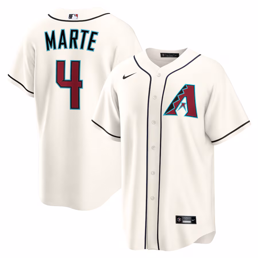 Youth Arizona Diamondbacks Ketel Marte Nike Cream Home Replica Jersey