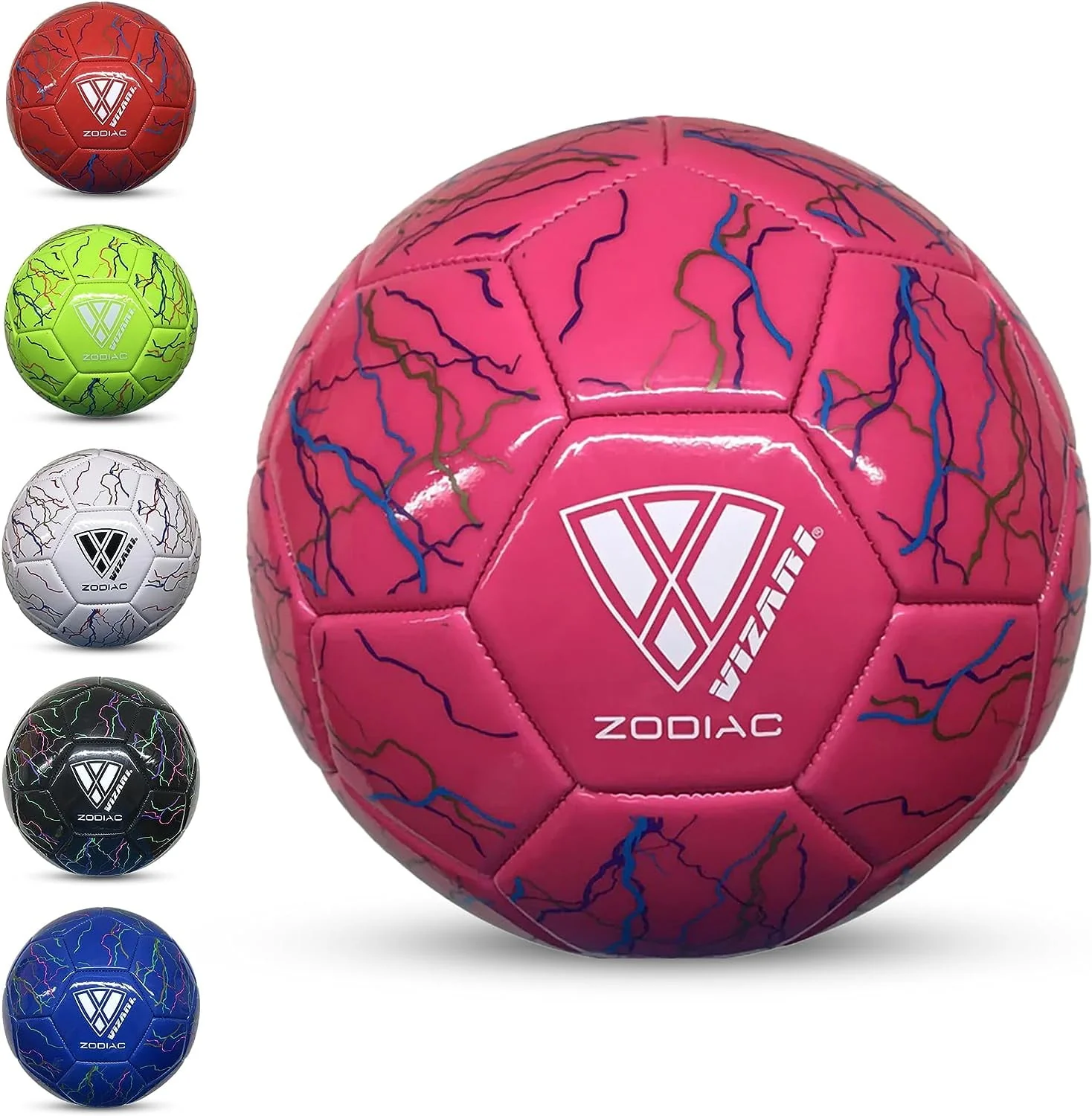 Vizari Zodiac Soccer Ball for All Age Groups, Soccer Ball Size 3, Black