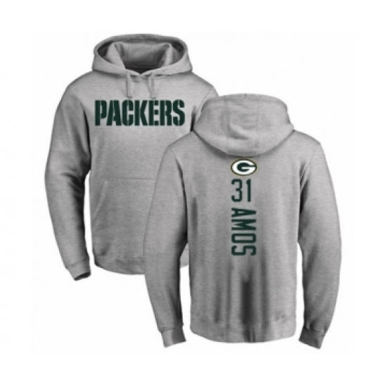 Football Green Bay Packers #31 Adrian Amos Ash Backer Hoodie