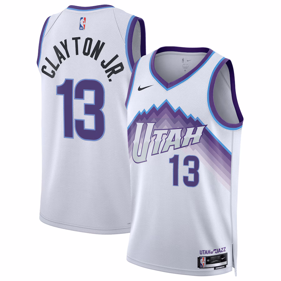 Unisex Utah Jazz Walter Clayton Jr. Nike White Swingman Jersey - Association Edition