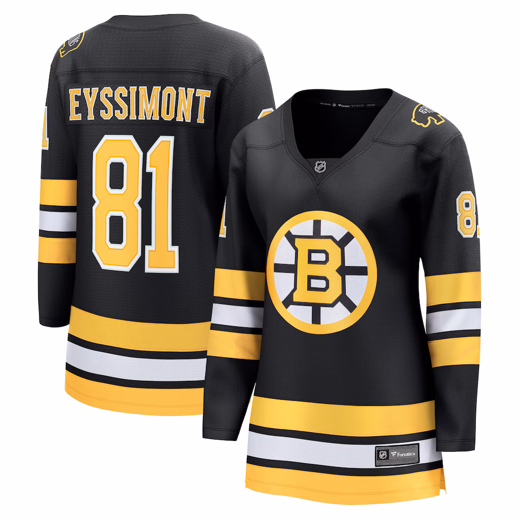 Women's Boston Bruins Michael Eyssimont Fanatics Black Home Breakaway Player Jersey
