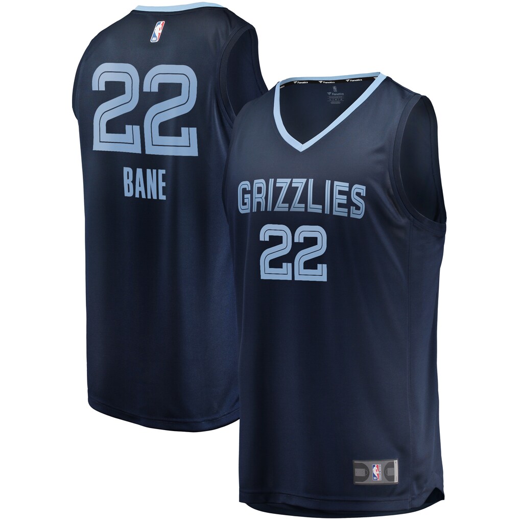 Men's Memphis Grizzlies Desmond Bane Fanatics Navy 2020 NBA Draft First Round Pick Fast Break Replica Jersey - Icon Edition