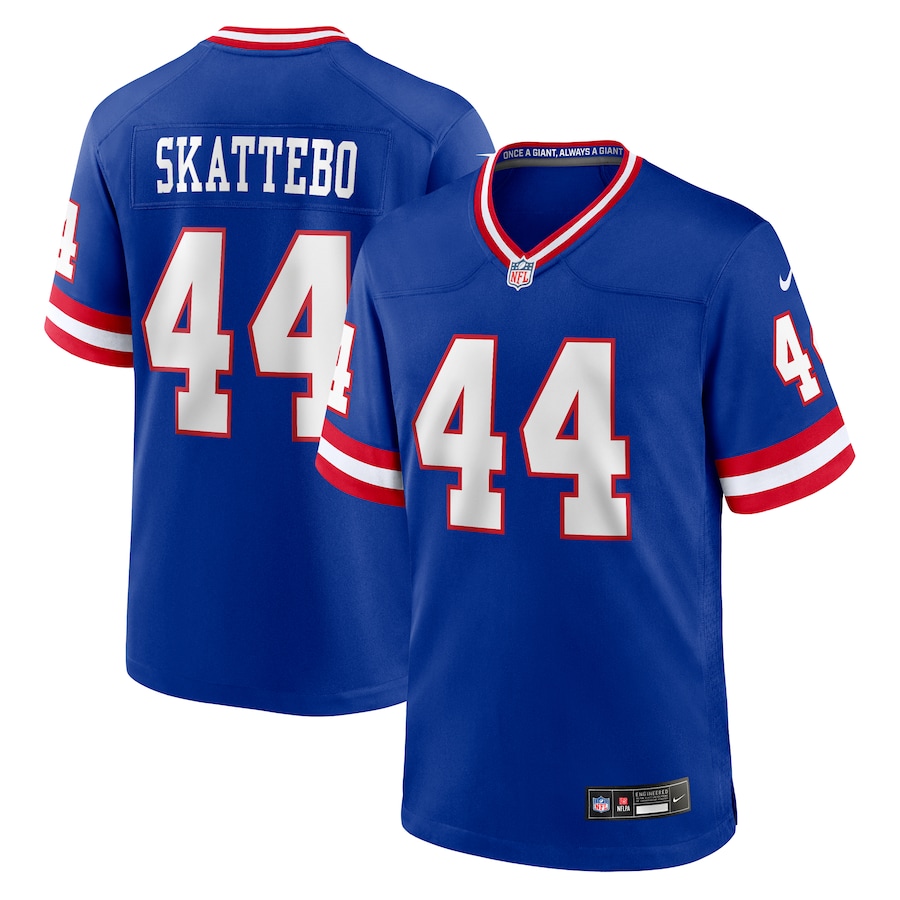 Men's New York Giants Cam Skattebo Nike Royal Alternate 2 Legacy Game Jersey