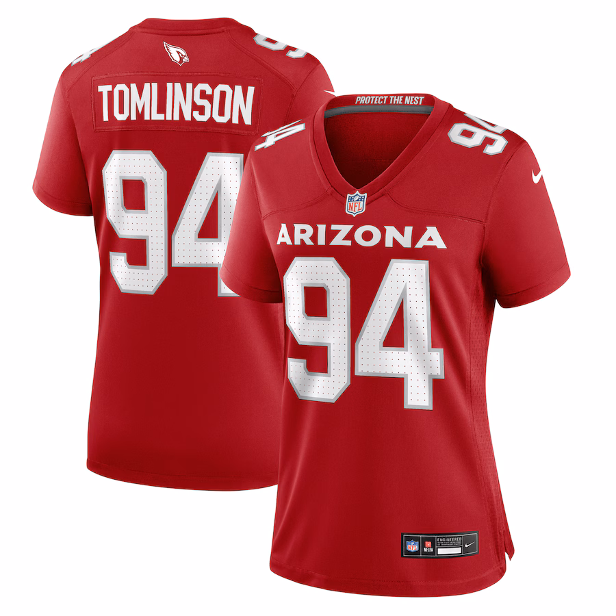Women's Arizona Cardinals Dalvin Tomlinson Nike Cardinal Team Game Jersey