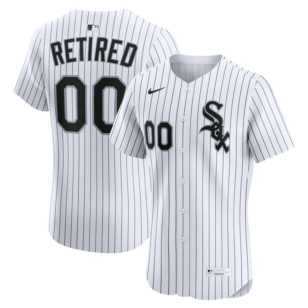 Men's Chicago White Sox Nike White  Home Elite Pick-A-Player Retired Roster Jersey